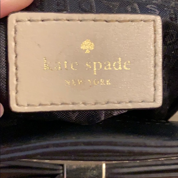 kate spade Bags Kate Spade J83 Tanblack Leather Bow Crossbody